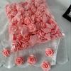 Espuma em Cabeças de Rosa, Rosas Artificiais, Materiais para Buquê de Noiva, Luzes de Cordão, Acessórios, Buquês de Flores Artificiais
