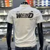 Camisa Polo con Alfabeto Camiseta de Manga Corta para Hombre Verano Ropa con Cuello para Hombre Lasel Manga Media Camiseta de Seda Helada para Hombre Led