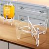 Dispensador de Suco Transparente de Acrílico para Bebidas Kettle Suporte para Confeitaria Mesa de Suporte para Container de Bar Bistrô