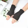 Guantes de Punto sin Dedos Cortos Otoño e Invierno Pareja sin Dedos Cálidos Lindos Sección Media Moda Femenina Escritura Guantes de Malla