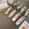 Zapatos Planos Cuadrados Retro de Primavera para Mujer, Boca Baja, Versátiles de Nuevo Estilo Hada, Zapatos Mary Jane de Correa Única 2026