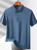 26 populares tops de verano nuevos de manga corta, holgados, casuales, modernos, camisas POLO para hombre, transpirables, de color liso, con cuello de solapa
