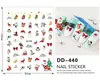 Pegatinas para Uñas Serie Navideña 5D Estereoscópicas en Relieve Muñeco de Nieve Lindo DIY Pegatinas para Arte de Uñas Navideñas Joyería Estilo Dd