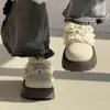 Zapatos Birkenstock de suela gruesa para aumentar la altura con un dulce lazo y cobertura total para mujer, nuevo estilo de otoño 2026, adecuados para faldas, zapatos de vestir de estilo francés con suela blanda