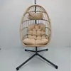 Fabricante Personalizado Cadeira Suspensa de Lazer Interna Rattan Cadeira Suspensa de Rede para Pátio Varanda Cadeira Suspensa Ins Cesta Suspensa Cadeira Suspensa