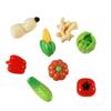 Modelo de Verdura Mini Comida Juego Casa de Muñecas Material Decoraciones Berenjena Col Rábano Hongo