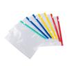 Bolsa de plástico transparente para ropa con cremallera al por mayor cpe almacenamiento de archivos impermeable bolsa autosellable comida universal bolsa de embalaje de plástico