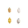 Cierre Magnético Cilíndrico Chapado en Oro de 14K Accesorio de Joyería DIY Conector de Extremo para Collar Pulsera Cierre Magnético