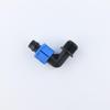 Conector de irrigação por gotejamento 16 20 cotovelo fêmea de trava cotovelo fêmea com rosca externa para tubo de irrigação por gotejamento pe com conector de trava dupla