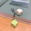 Llavero Creativo de Dados Macaron de Colores Juego de Bar Divertido Colgante Pequeño para Bolsa de Tamiz Regalo Pequeño