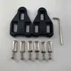 Placa de travamento de bicicleta de estrada com tala pedal de plataforma sapatilhas de ciclismo pedal com placa de travamento auto-travante compatível 0 graus