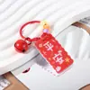 Llavero de Acrílico de Dibujos Animados con Texto Inspirador y Bendiciones, Colgante para Mochila DIY, Llavero Fresco y Lindo