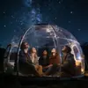 Casa de Burbujas Esférica Personalizada para Acampar al Aire Libre Carpa Cielo Estrellado, Carpa Transparente de Montaje Rápido para Acampar al Aire Libre en Invierno