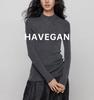Camisa de Base Tricotada Meia-Gola Havegan/Lã Feminina Sem Costura Peça Única Macia e Sedosa Outono e Inverno Novo Estilo