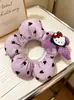 Elásticos de Cabelo de Algodão Cheios de Flores DIY Cordas de Cabelo Simples Fofas para Crianças Faixas de Cabelo Atacado Direto do Fabricante