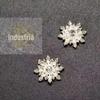 Floco de neve diamante liga diamante placa flor coração flor núcleo roupas acessórios para cocar joias faça você mesmo acessórios para roupas antigas galvanoplastia