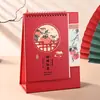 Caderno de Artesanato Calendário 2026 Ano do Cavalo Estilo Vertical Calendário de Escritório com Estampagem Dourada Perolada e Eletrogravação Logo Personalizado