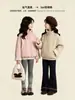 Tutu Elefantito Ropa Infantil Chaqueta Forrada de Polar para Niñas 2026 Otoño/Invierno Nuevo Estilo Camiseta Gruesa de Algodón Puro para Niños Pequeños y Grandes
