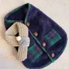 Fleece Pet Inverno Chuva Yorkshire Ursinho Bichon Schnauzer Roupa Pet Roupa Gato com Cachecol Natal