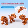 Dinossauro Mordedor Articulado Múltiplas Articulações Tiranossauro Rex Mordedor Voz Celebridade da Internet Mesmo Modelo Brinquedo Novo Produto Transfronteiriço