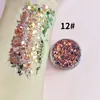 Polvo de Brillo Holográfico Camaleón Lentejuela Brillo Gel Gel Cuerpo Cabello Decoración Pegamento de Conejo Maquillaje de Ojos Aplicación Directa