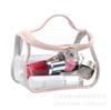 Bolsa de Cosméticos Transparente Personalizada por el Fabricante Impermeable Transparente Pvc Viaje Maquillaje Artículos de Aseo Cosméticos Bolsa de Lavado Bolso de Mano