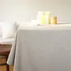 Mantel de Mesa de Café Clásico Vintage Inspirado en Zen de Color Sólido Rectangular Estilo Nórdico Algodón Lino Tela Inspirada en Zen Hecho a Medida Liso