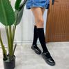 Corea del Sur Dongdaemun Glalalane Calcetines de Algodón para Mujer Importados al por Mayor, Calcetines de Canalé para Pantorrilla Estilo Nuevo