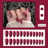Nail art cor sólida longa pontiaguda usando peça de unha fosca fosca nail art nail piece mancha de unha falsa terminado atacado atacado