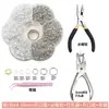 Materiales DIY Set de Siete Piezas Herramienta Punzón Herramienta de Anillo para Abrir Cuentas Accesorios Hechos a Mano Llavero Llavero Joyería