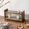 Changhong Almacenamiento Gabinete Horizontal Pequeño Pin Nogal Sudamericano Changhong Empuje-Tire Gabinete Horizontal Artículos Domésticos Gabinete de Almacenamiento de Madera Maciza