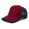 Gorra de Béisbol Transpirable de Malla de Algodón Puro con Costuras al Borde de Amazon, Gorra de Trabajo de Verano con Bordado de Estampado de Logo, Bloqueo de Color, Estilo de Moda