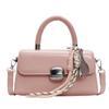 Bolsa de Mão Feminina da Moda Texturizada Tendência 2025 Nova Primavera e Verão Bolsa Transversal Versátil Bolsa Pequena Tote Simples para o Dia a Dia