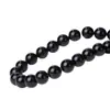Venta al por mayor Ágata Negra Natural Grado 7A Cuentas Sueltas Hilo Largo Semiacabado Pulsera de Cuentas DIY Cuentas Espaciadoras Cuentas de Oración Accesorios