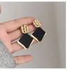 Pendientes geométricos de diamantes para mujer, elegantes, de alta gama, con nicho, retro, ligeros, de lujo, combinables.