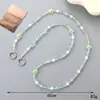 Bolso Bandolera Nuevo con Cadena de Cuentas de Vidrio Cadena de Repuesto Cadena Colorida Estrella de Cinco Puntas Correa para Teléfono Móvil Cadena Colgante Anticaída