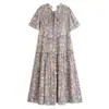 Ins estilo europeo y americano transfronterizo 2026 nueva moda elegante ropa de mujer para ir al trabajo, casual y de vacaciones vestido bohemio