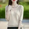 Cross2026 Suéter Pulóver Nuevo de Primavera para Mujer Andy Terciopelo Cuello Redondo Tejido de Punto Manga Corta Mujer Crochet Estilo Coreano Comercio Exterior