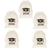 Bolsa de Algodão com Cordão para Temporada de Formatura 2026 para Chapéu de Formatura, Bolsa de Presente para Formatura, Pequena Bolsa de Tecido com Cordão para Presente