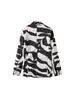 Moda de Exportación Transfronteriza Ropa Europea y Americana para Mujer Estilo Principios de Otoño 2025 Blazer Elegante Versátil de Botonadura Única con Estampado Animal para Mujer