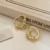 Design de Nicho, Versátil para o Dia a Dia Coleção de Brincos Simples Banhados a Ouro Real, Modernos e Personalizados Acessíveis Luxo Brincos de Alta Qualidade