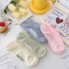 Calcetines de colores para mujer, calcetines náuticos de primavera y verano, calcetines cortos finos de boca baja, calcetines cortos antideslizantes, calcetines invisibles de verano.