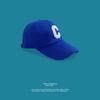 Boné de Baseball com Letra C Bordada, Chapéu Masculino com Proteção Solar, Estilo Coreano Versátil Boné Verde Feminino Bico de Pato com Bordado de Letra