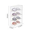 Caja de almacenamiento de acrílico para gafas de sol, cajón divisor transparente a prueba de polvo, estante de almacenamiento para cosméticos, lápiz labial y más.