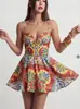 Site Independente Popular da Amazon para Comércio Exterior Transfronteiriço Roupas Femininas Wish Estampa Floral Boêmia Vestido de Alça Verão