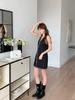 Foto Real de Novo Estilo Vestido Pequeno de Fragrância para Mulheres, Vestido Colete Estilo Francês