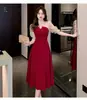 Vestido Tostado Novia Gama Alta Vestido de Compromiso Puerta Roja Verano Mujer Nuevo Vestido de Boda Se Puede Usar