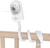 Soporte de pared para habitación soporte para monitor de bebé soporte para fijación de cámara Blanco tornillo 1/4