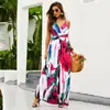 Moda Femenina Nueva Primavera/Verano 2027 Transfronteriza Europea y Americana Amazon Sexy Moderno Estampado con Tirantes Vestido de Playa