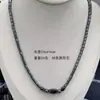 Collar de Piedra Negra Natural Estilo Francés Retro con Cuentas para Mujer Nueva Llegada Lujo Ligero Diseño de Nicho Combinable con Todo Cadena de Lana de Alta Gama